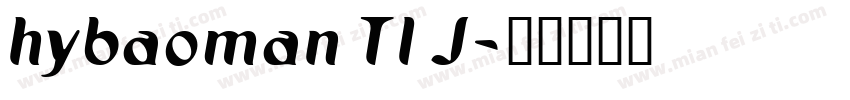 hybaoman TI J字体转换
